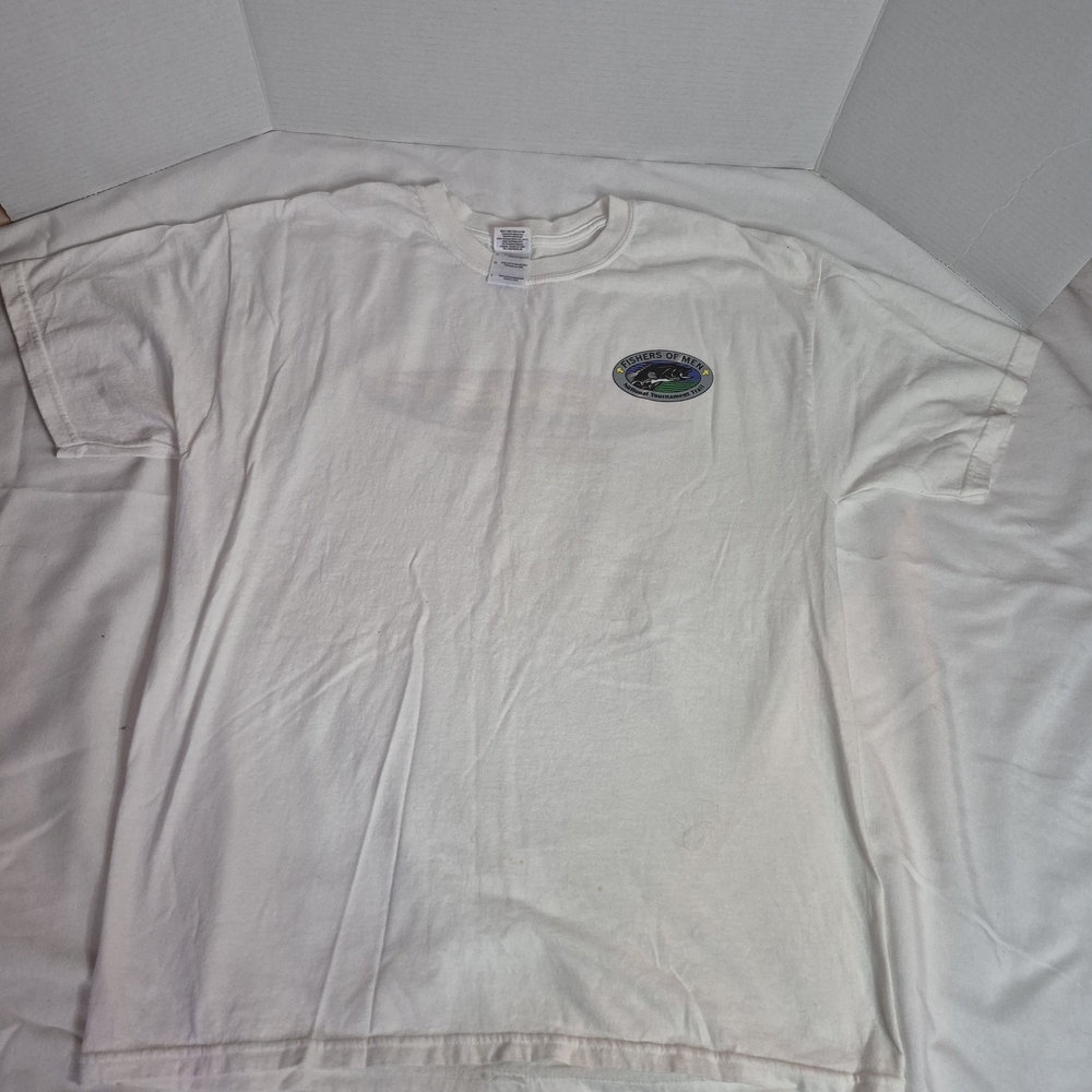VINTAGE DUCKETT Fishing Lg Mens Shirt Fishing Competition FAIR